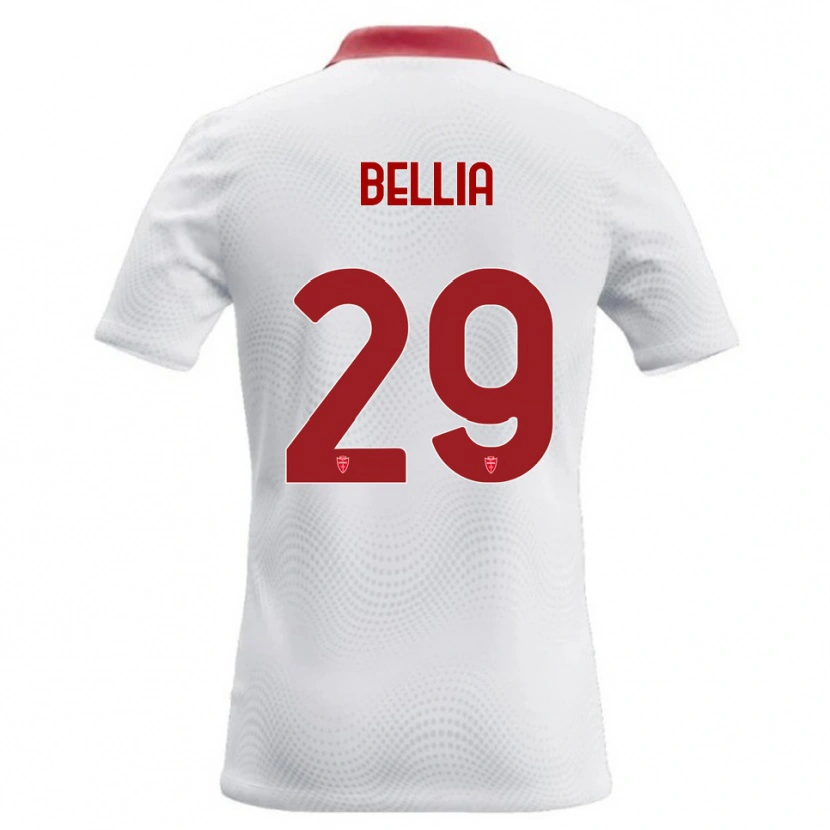 Danxen Mulher Camisola Edoardo Bellia #29 Branco Vermelho Alternativa 2026/27 Camisa Brasil