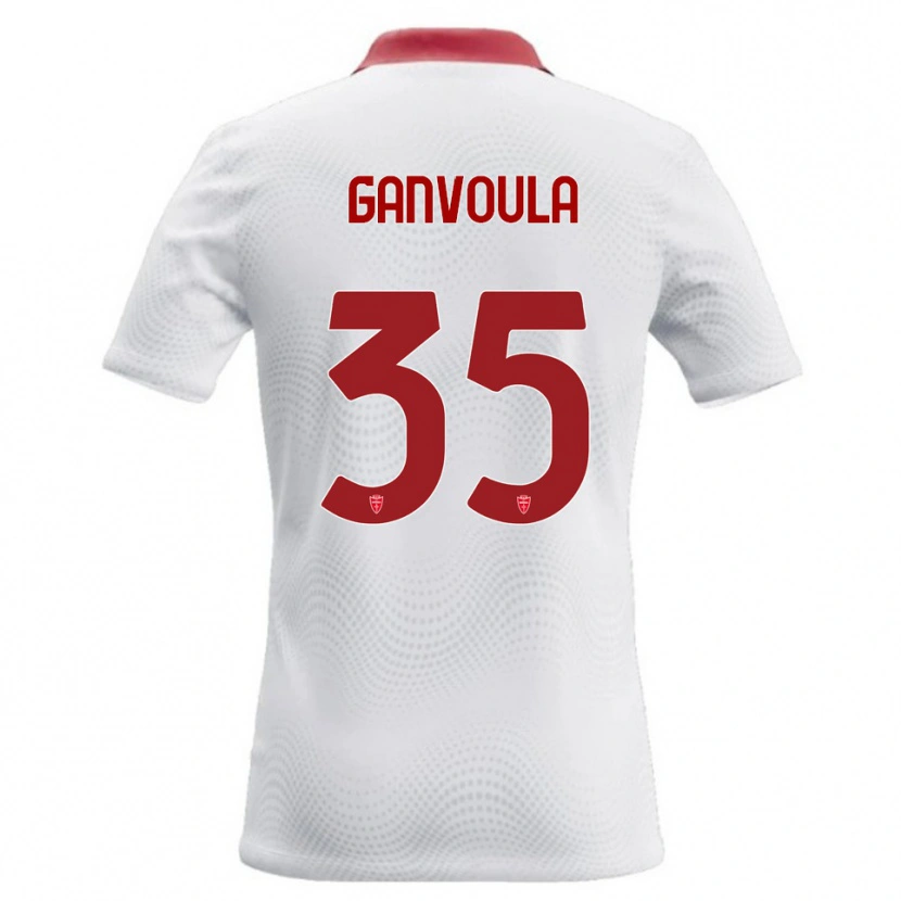 Danxen Mulher Camisola Silvere Ganvoula #35 Branco Vermelho Alternativa 2026/27 Camisa Brasil