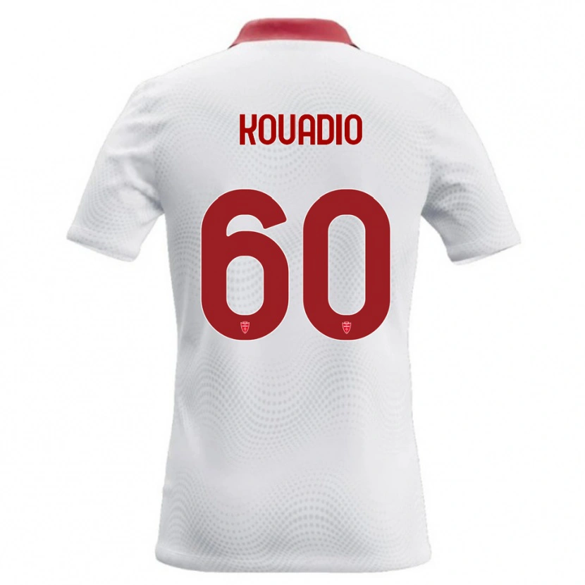 Danxen Mulher Camisola Eddy Kouadio #60 Branco Vermelho Alternativa 2026/27 Camisa Brasil