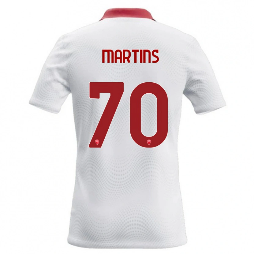Danxen Mulher Camisola Kevin Martins #70 Branco Vermelho Alternativa 2026/27 Camisa Brasil