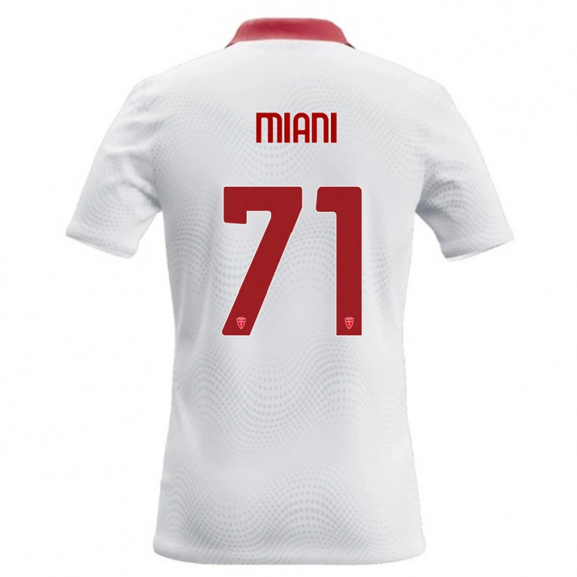 Danxen Mulher Camisola Arthur Miani #71 Branco Vermelho Alternativa 2026/27 Camisa Brasil
