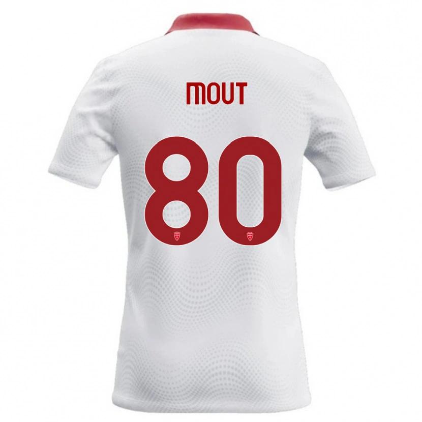 Danxen Mulher Camisola Mathis Mout #80 Branco Vermelho Alternativa 2026/27 Camisa Brasil