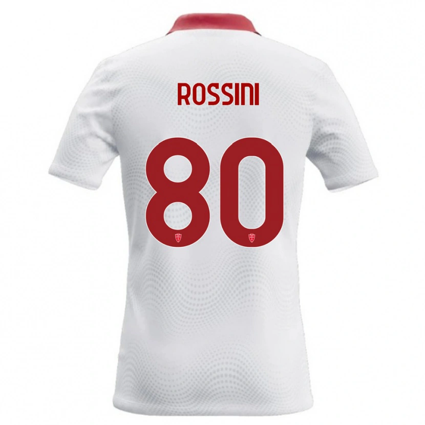 Danxen Mulher Camisola Luca Rossini #80 Branco Vermelho Alternativa 2026/27 Camisa Brasil