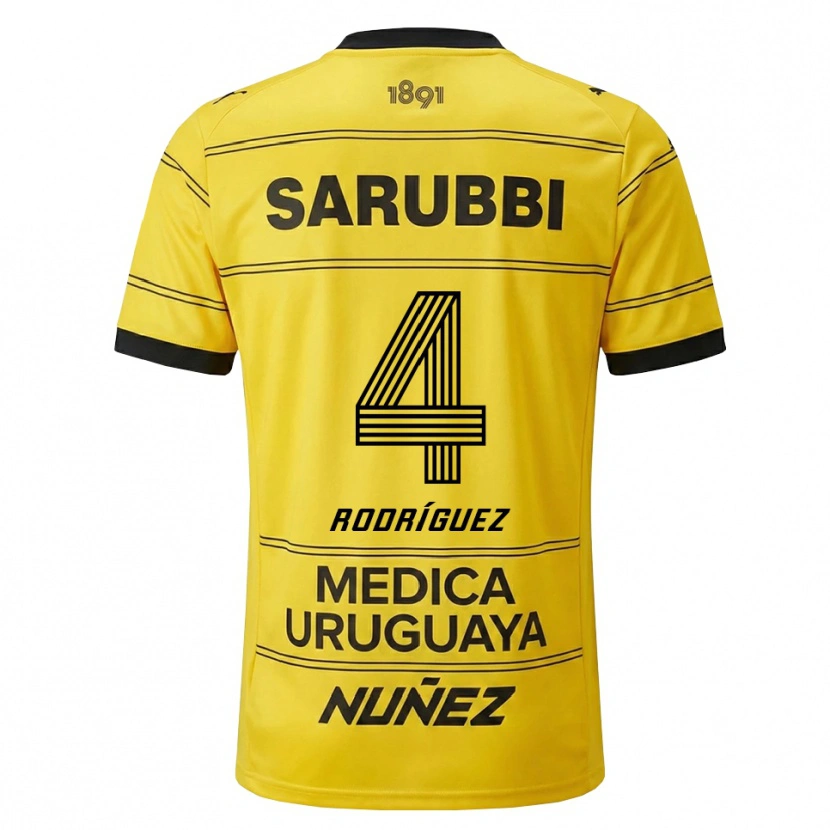 Danxen Mulher Camisola Guzmán Rodríguez #4 Amarelo Preto Alternativa 2026/27 Camisa Brasil