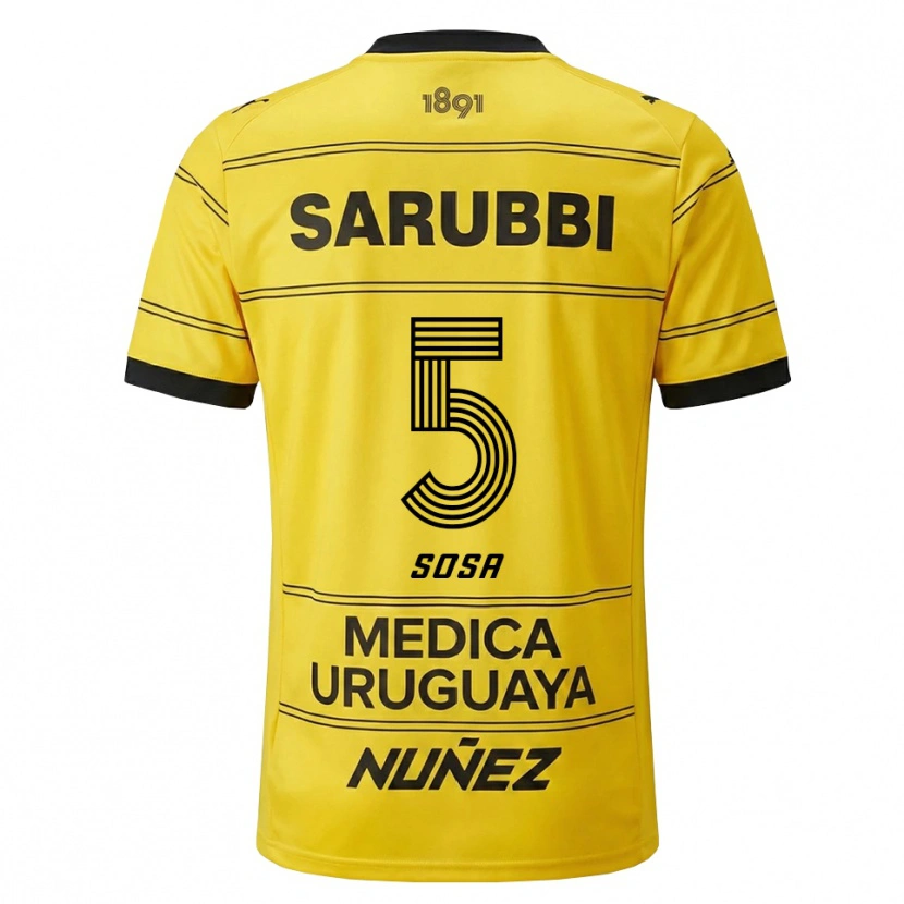 Danxen Mulher Camisola Ignacio Sosa #5 Amarelo Preto Alternativa 2026/27 Camisa Brasil