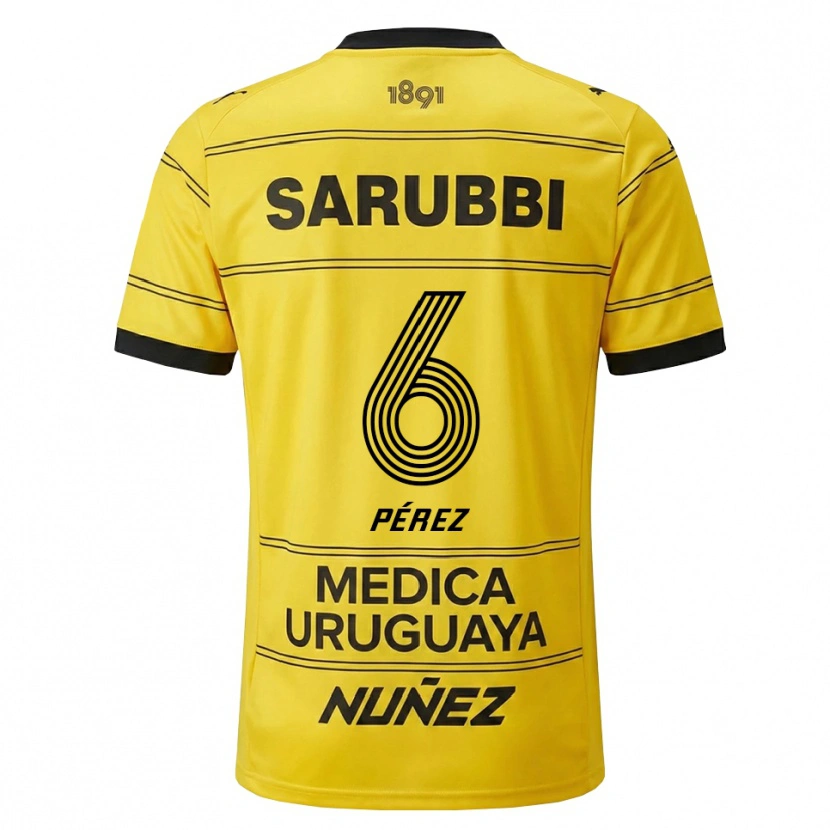 Danxen Mulher Camisola Rodrigo Pérez #6 Amarelo Preto Alternativa 2026/27 Camisa Brasil