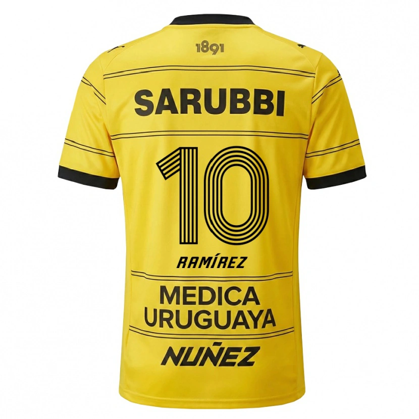 Danxen Mulher Camisola Gastón Ramírez #10 Amarelo Preto Alternativa 2026/27 Camisa Brasil