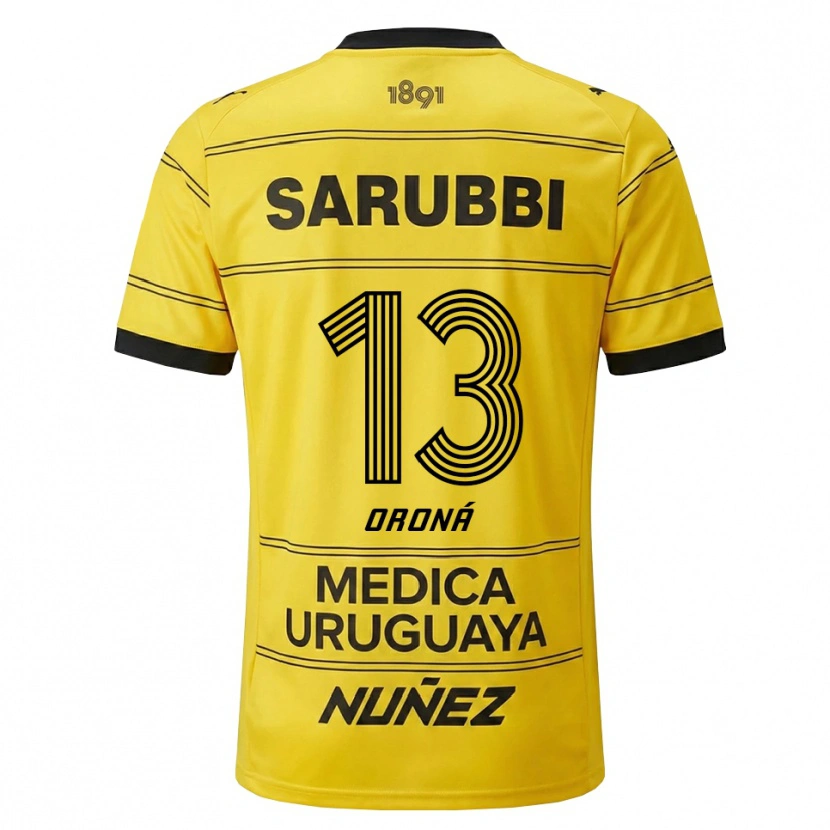 Danxen Mulher Camisola Marco Oroná #13 Amarelo Preto Alternativa 2026/27 Camisa Brasil