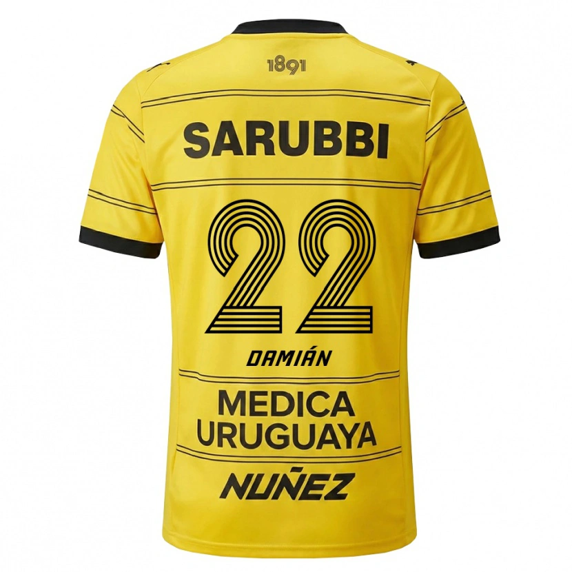 Danxen Mulher Camisola Damián Suárez #22 Amarelo Preto Alternativa 2026/27 Camisa Brasil