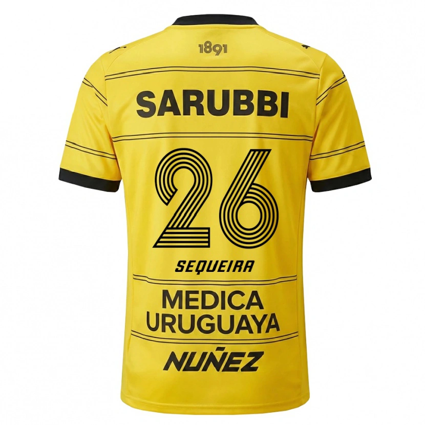 Danxen Mulher Camisola Leonardo Sequeira #26 Amarelo Preto Alternativa 2026/27 Camisa Brasil