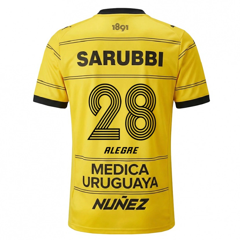 Danxen Mulher Camisola Ignacio Alegre #28 Amarelo Preto Alternativa 2026/27 Camisa Brasil