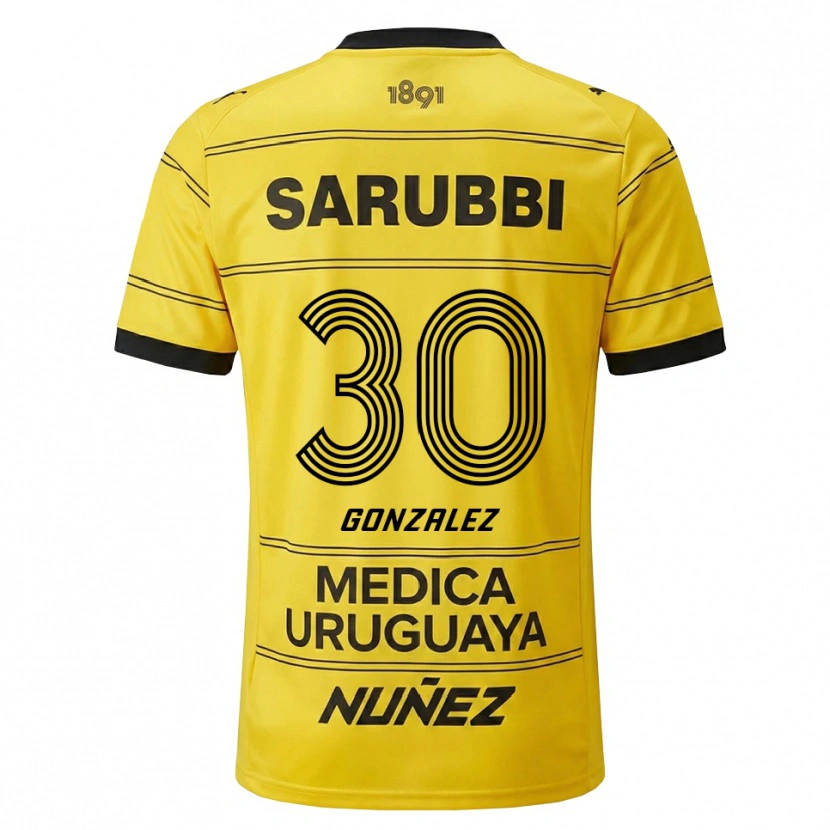 Danxen Mulher Camisola Ángel González #30 Amarelo Preto Alternativa 2026/27 Camisa Brasil