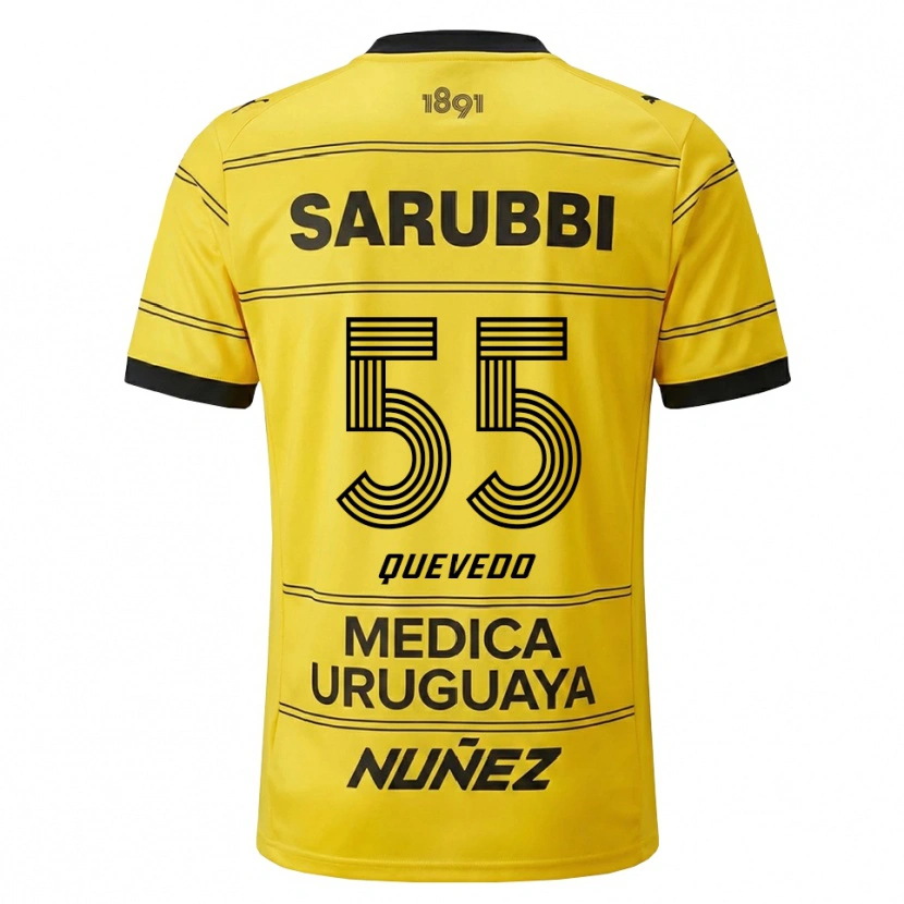 Danxen Mulher Camisola Juan Quevedo #55 Amarelo Preto Alternativa 2026/27 Camisa Brasil