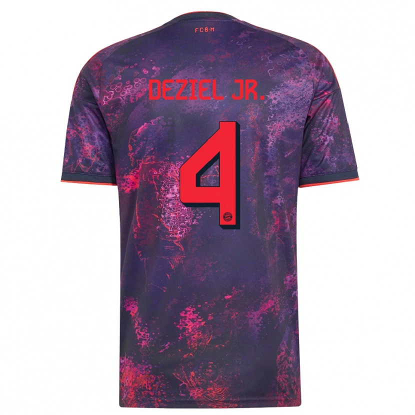 Danxen Mulher Camisola Robert Deziel Jr. #4 Vermelho Púrpura Terceiro 2026/27 Camisa Brasil
