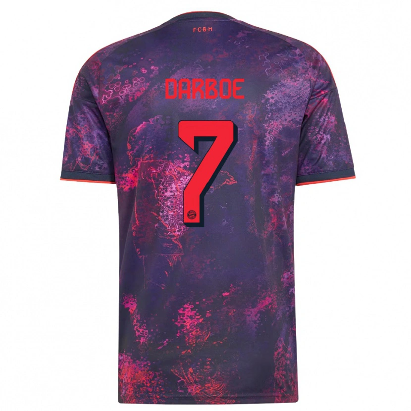 Danxen Mulher Camisola Bajung Darboe #7 Vermelho Púrpura Terceiro 2026/27 Camisa Brasil