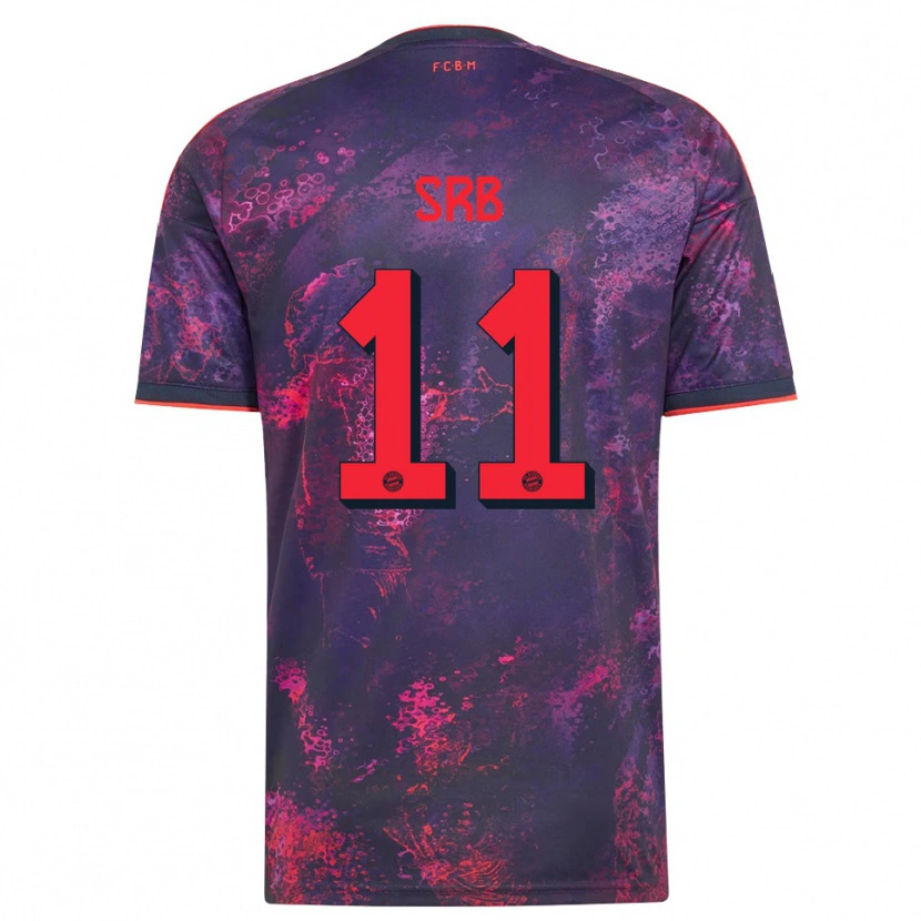 Danxen Mulher Camisola Matous Srb #11 Vermelho Púrpura Terceiro 2026/27 Camisa Brasil