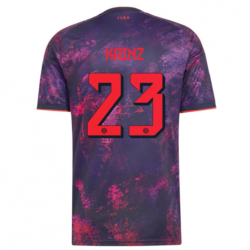 Danxen Mulher Camisola Manuel Kainz #23 Vermelho Púrpura Terceiro 2026/27 Camisa Brasil