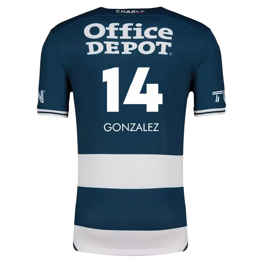 Danxen Criança Camisola Arturo González #14 Branco Azulado Principal 2024/25 Camisa Brasil