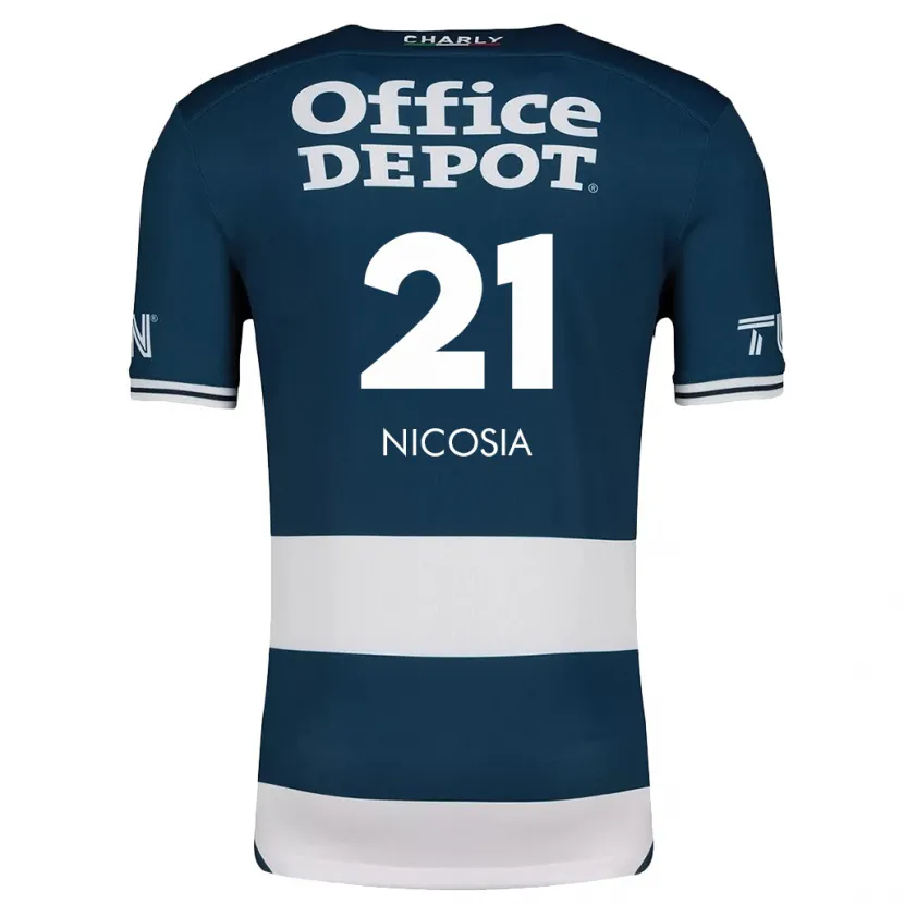 Danxen Criança Camisola Nina Nicosia #21 Branco Azulado Principal 2024/25 Camisa Brasil