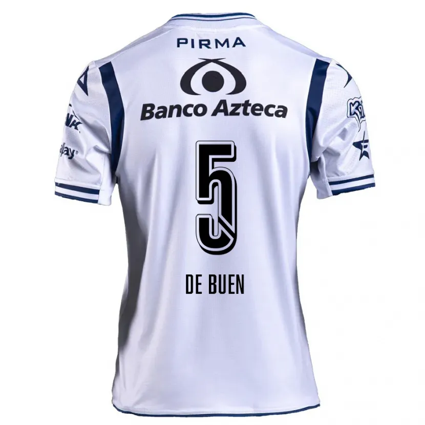 Danxen Criança Camisola Diego De Buen #5 Branco Azul Marinho Principal 2024/25 Camisa Brasil