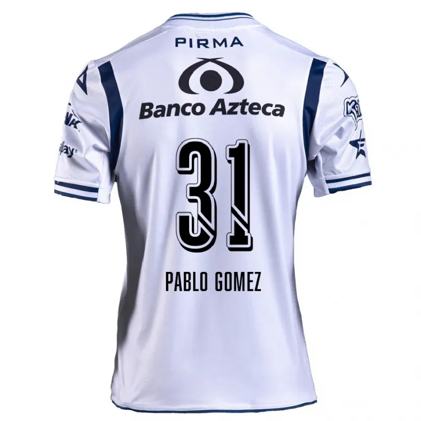 Danxen Criança Camisola Juan Pablo Gómez #31 Branco Azul Marinho Principal 2024/25 Camisa Brasil