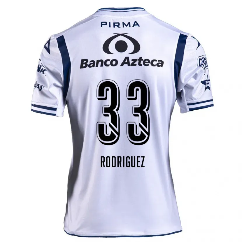 Danxen Criança Camisola Jorge Rodríguez #33 Branco Azul Marinho Principal 2024/25 Camisa Brasil
