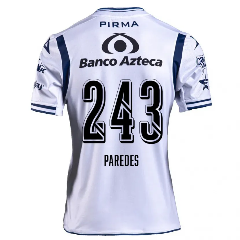 Danxen Criança Camisola Iker Paredes #243 Branco Azul Marinho Principal 2024/25 Camisa Brasil