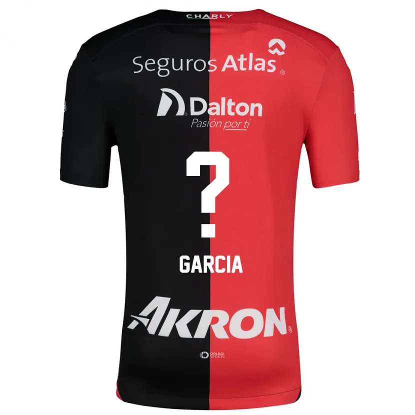 Danxen Criança Camisola Ángel García #0 Vermelho Preto Principal 2024/25 Camisa Brasil