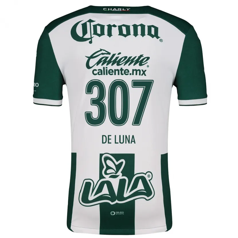 Danxen Criança Camisola Eduardo De Luna #307 Verde Branco Principal 2024/25 Camisa Brasil