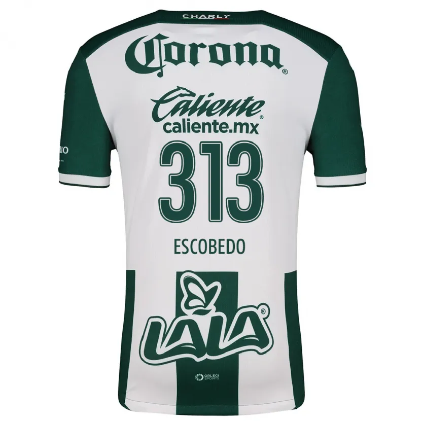 Danxen Criança Camisola Rodrigo Escobedo #313 Verde Branco Principal 2024/25 Camisa Brasil