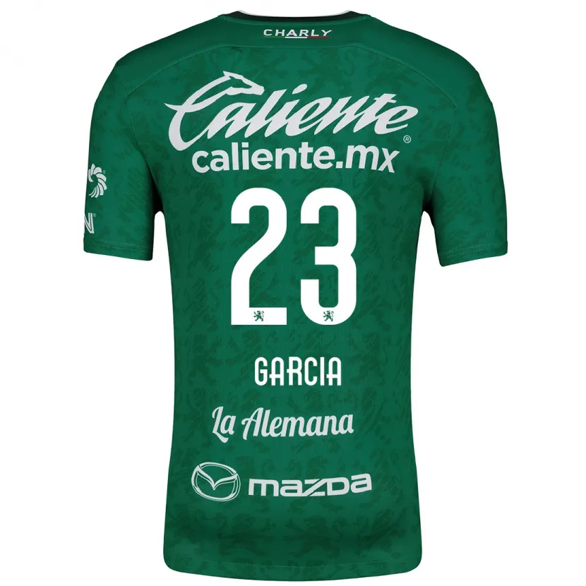 Danxen Criança Camisola Óscar García #23 Verde Branco Principal 2024/25 Camisa Brasil