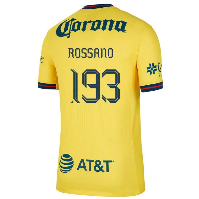 Danxen Criança Camisola Franco Rossano #193 Amarelo Azul Principal 2024/25 Camisa Brasil