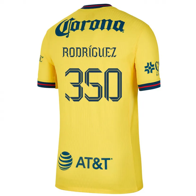 Danxen Criança Camisola Ángel Rodríguez #350 Amarelo Azul Principal 2024/25 Camisa Brasil