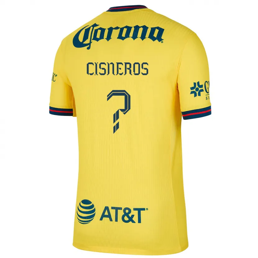 Danxen Criança Camisola Vladimir Cisneros #0 Amarelo Azul Principal 2024/25 Camisa Brasil