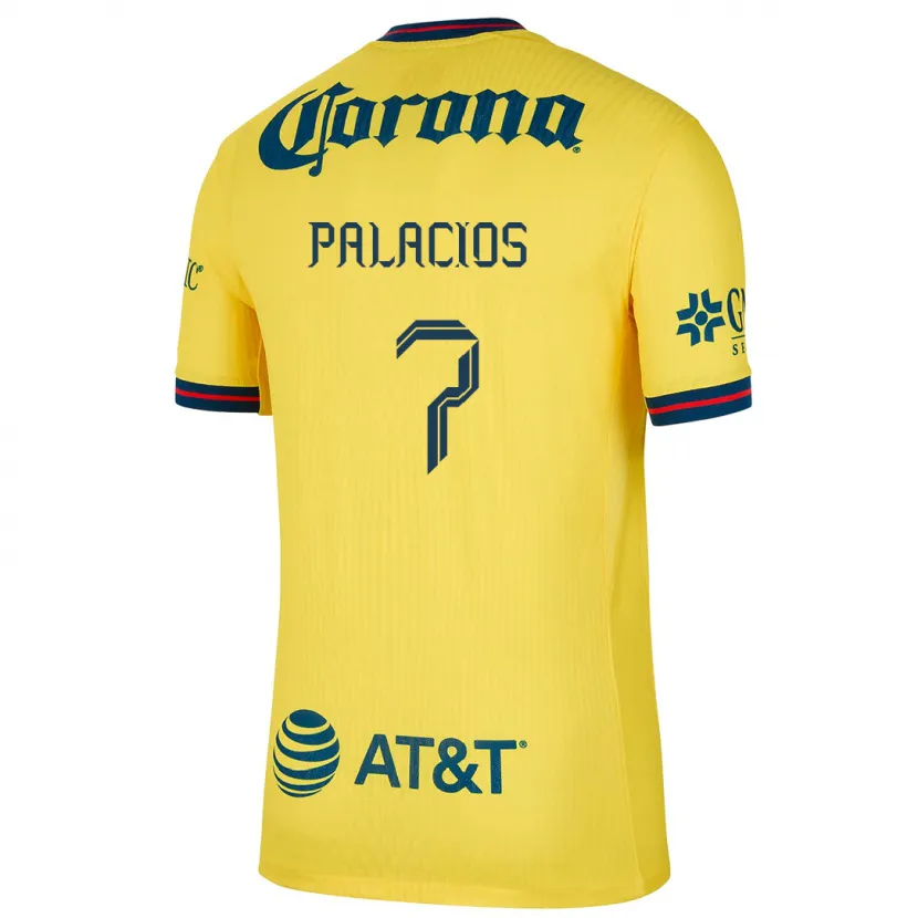 Danxen Criança Camisola Kiana Palacios #7 Amarelo Azul Principal 2024/25 Camisa Brasil