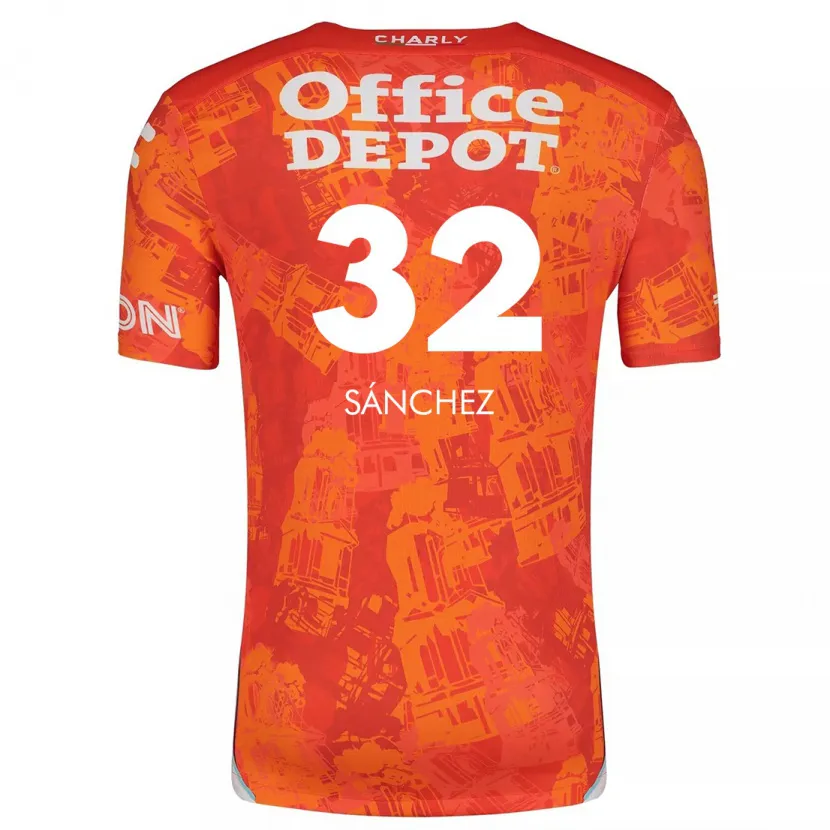Danxen Criança Camisola Carlos Sánchez #32 Laranja Branco Alternativa 2024/25 Camisa Brasil