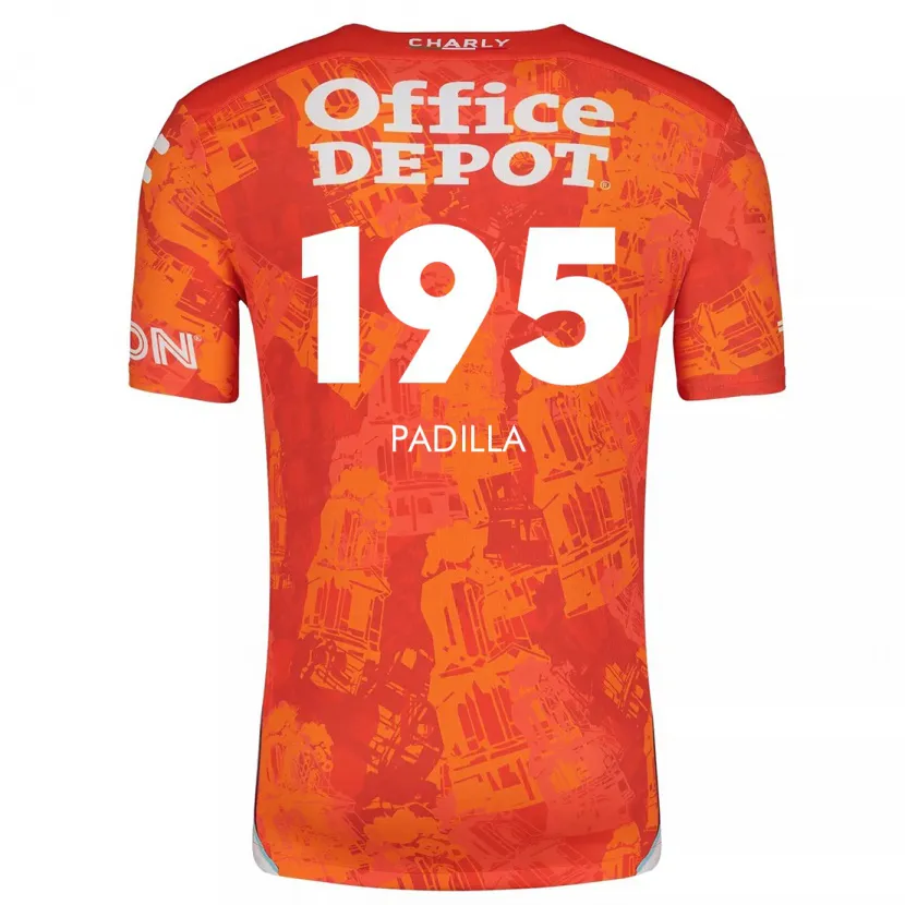 Danxen Criança Camisola Ángel Padilla #195 Laranja Branco Alternativa 2024/25 Camisa Brasil