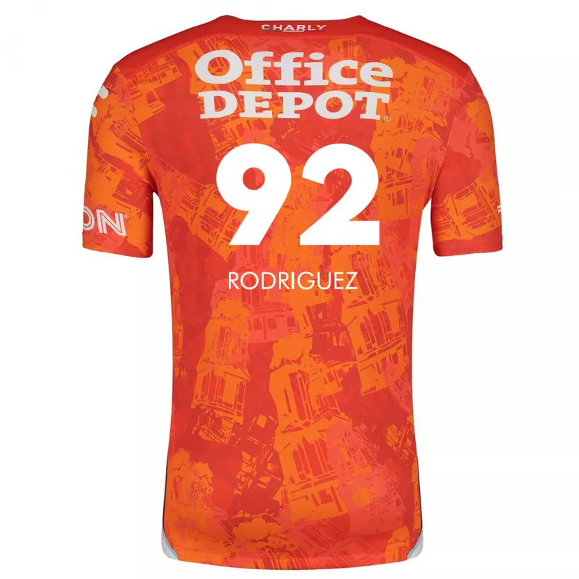 Danxen Criança Camisola Sergio Rodríguez #92 Laranja Branco Alternativa 2024/25 Camisa Brasil