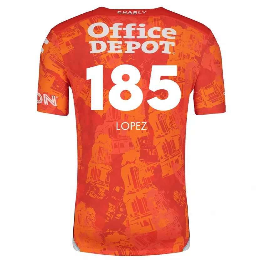 Danxen Criança Camisola René López #185 Laranja Branco Alternativa 2024/25 Camisa Brasil