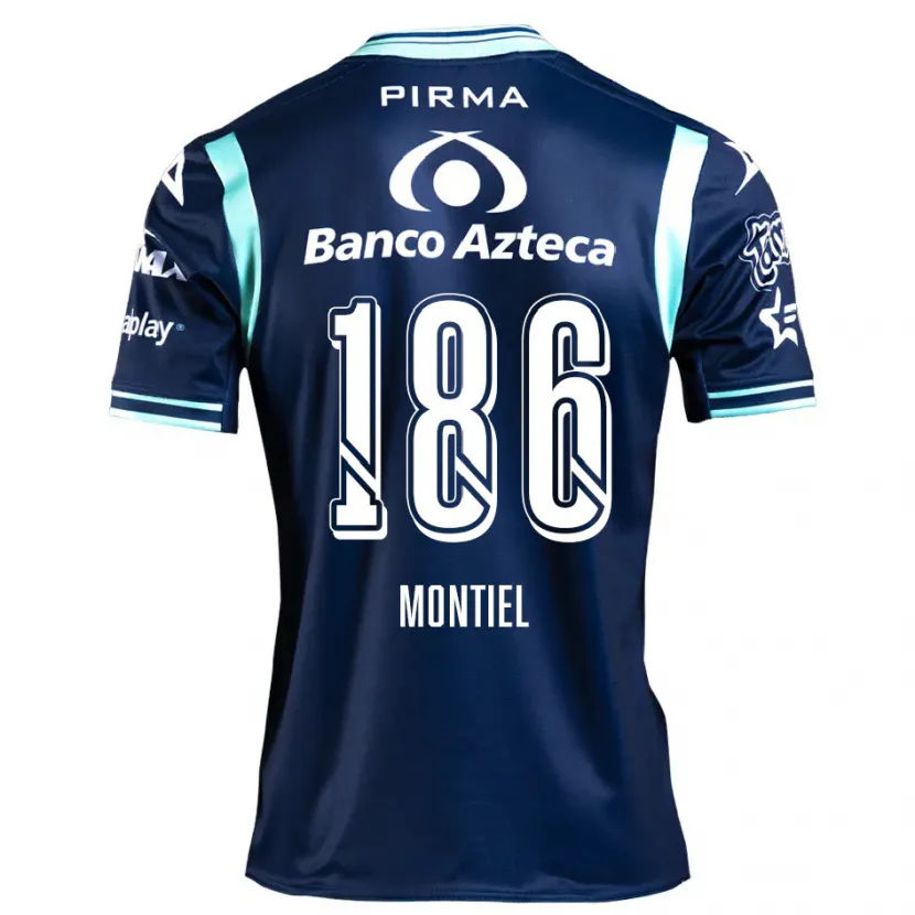 Danxen Criança Camisola Santiago Montiel #186 Azul-Marinho Alternativa 2024/25 Camisa Brasil