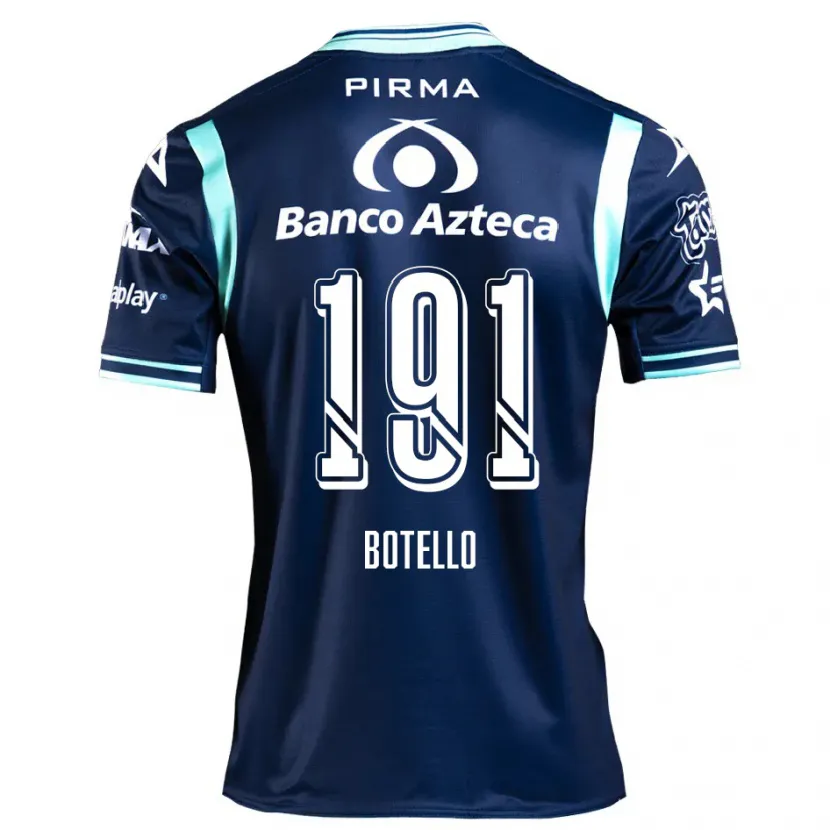 Danxen Criança Camisola Octavio Botello #191 Azul-Marinho Alternativa 2024/25 Camisa Brasil