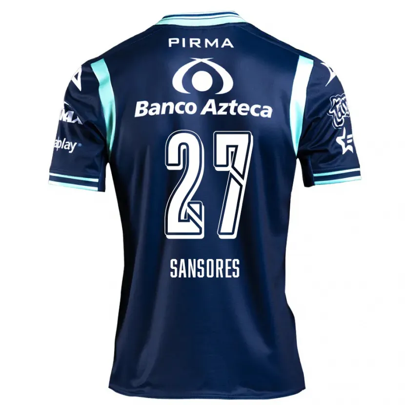Danxen Criança Camisola Miguel Sansores #27 Azul-Marinho Alternativa 2024/25 Camisa Brasil