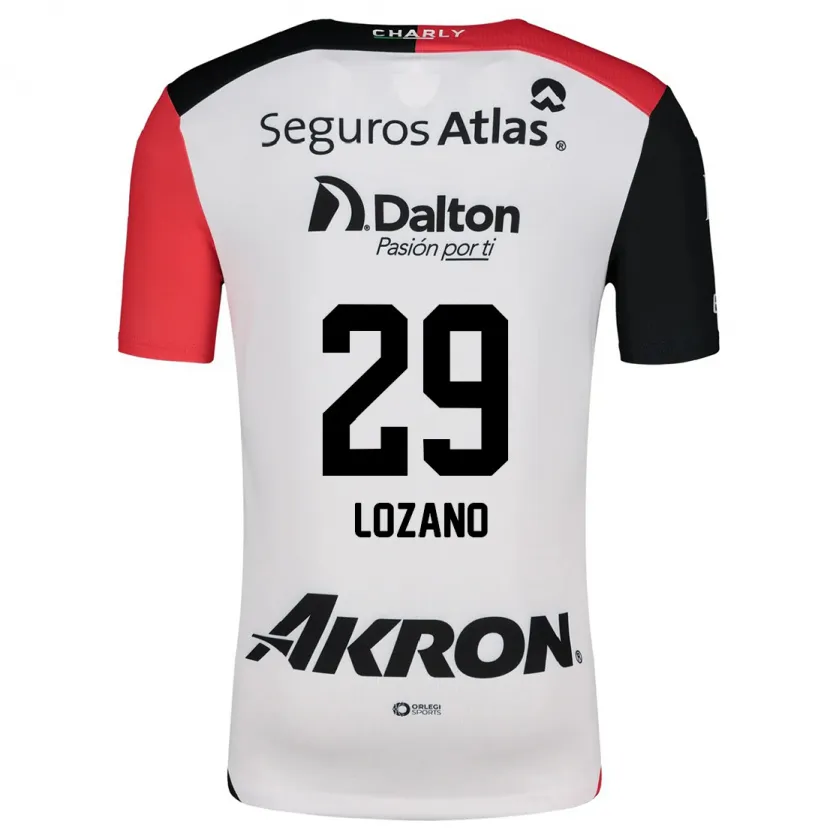 Danxen Criança Camisola Brian Lozano #29 Branco Vermelho Preto Alternativa 2024/25 Camisa Brasil