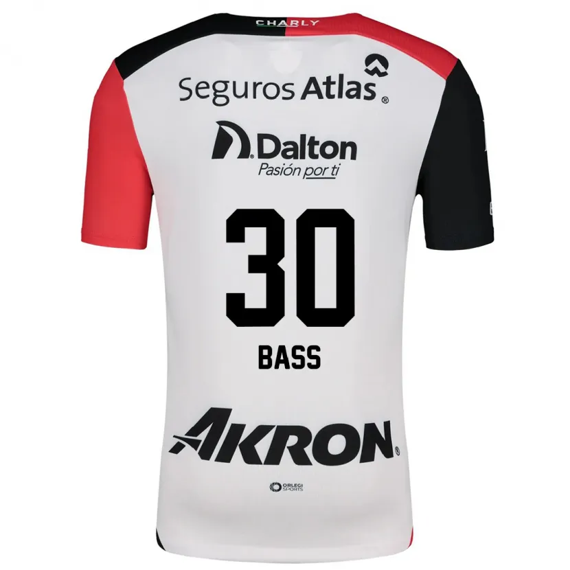 Danxen Criança Camisola Abraham Bass #30 Branco Vermelho Preto Alternativa 2024/25 Camisa Brasil
