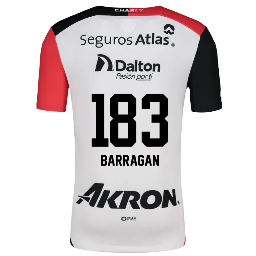 Danxen Criança Camisola Roberto Barragán #183 Branco Vermelho Preto Alternativa 2024/25 Camisa Brasil