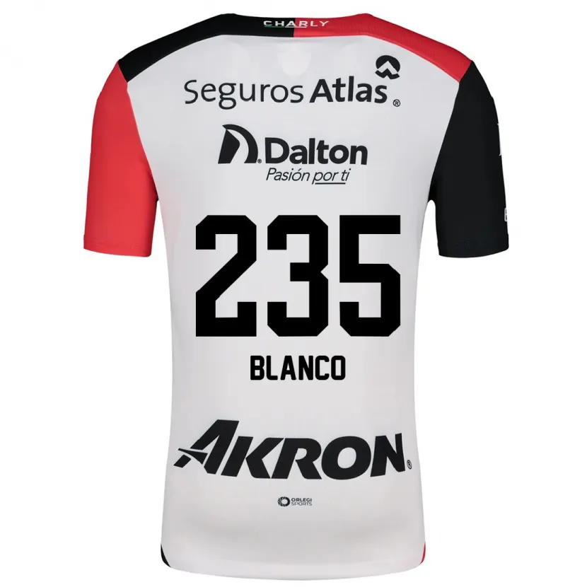 Danxen Criança Camisola Luis Blanco #235 Branco Vermelho Preto Alternativa 2024/25 Camisa Brasil