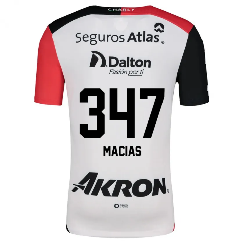 Danxen Criança Camisola Ángel Macías #347 Branco Vermelho Preto Alternativa 2024/25 Camisa Brasil