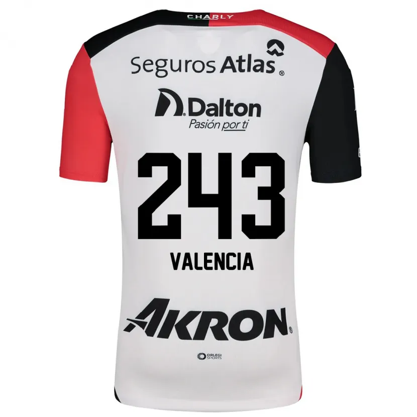 Danxen Criança Camisola Luis Valencia #243 Branco Vermelho Preto Alternativa 2024/25 Camisa Brasil
