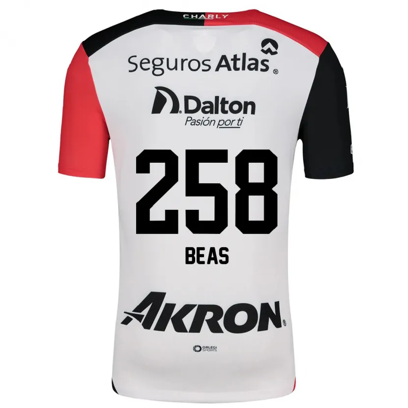 Danxen Criança Camisola Álvaro Beas #258 Branco Vermelho Preto Alternativa 2024/25 Camisa Brasil