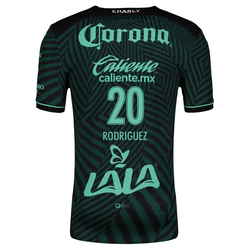 Danxen Criança Camisola Hugo Rodríguez #20 Preto Verde Alternativa 2024/25 Camisa Brasil